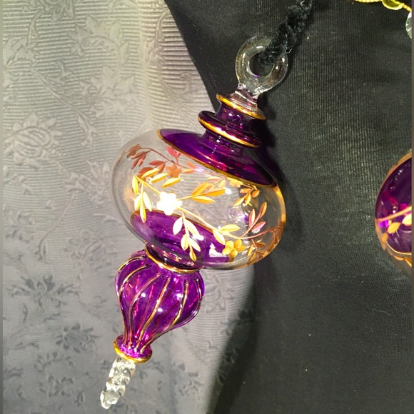 Egyptian Hand Blown Glass Ornaments buy 1 or both - Picture 1 of 4
